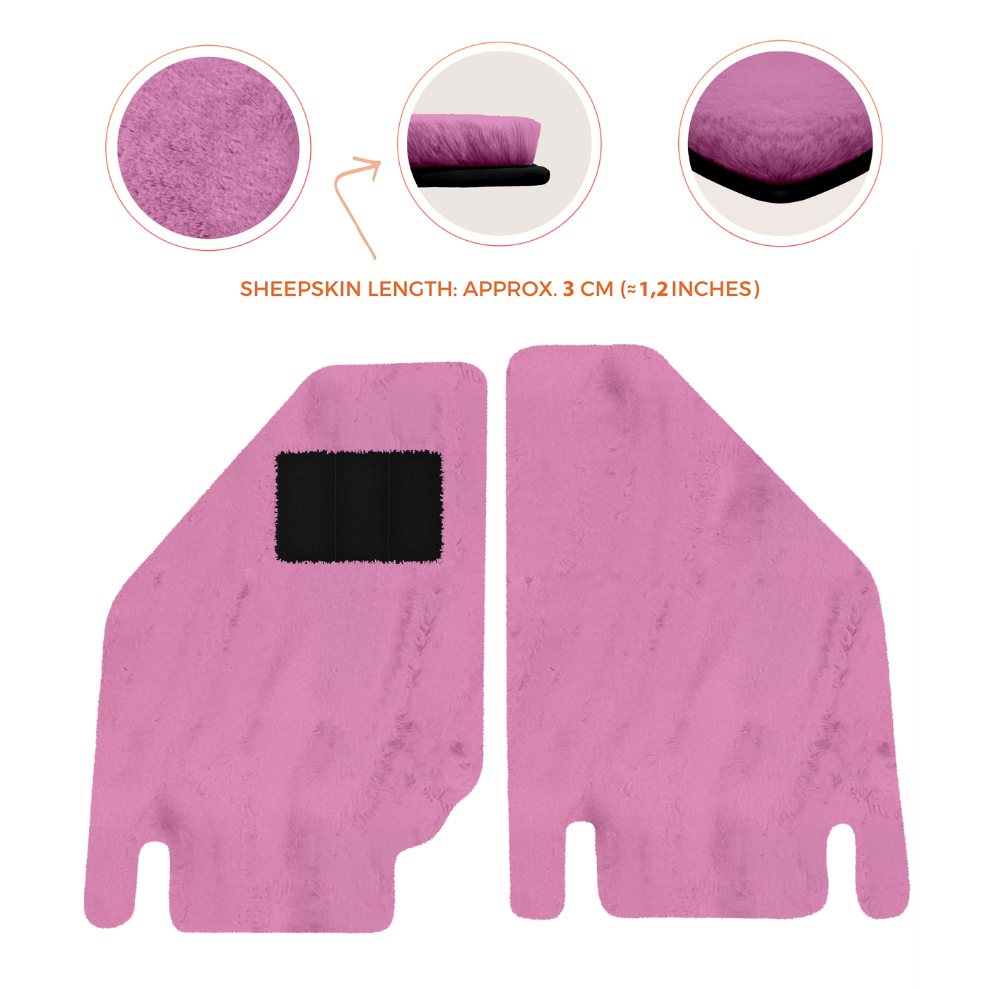 Premium Sheepskin Floor Mats for Ferrari Purosangue (2023-2024)