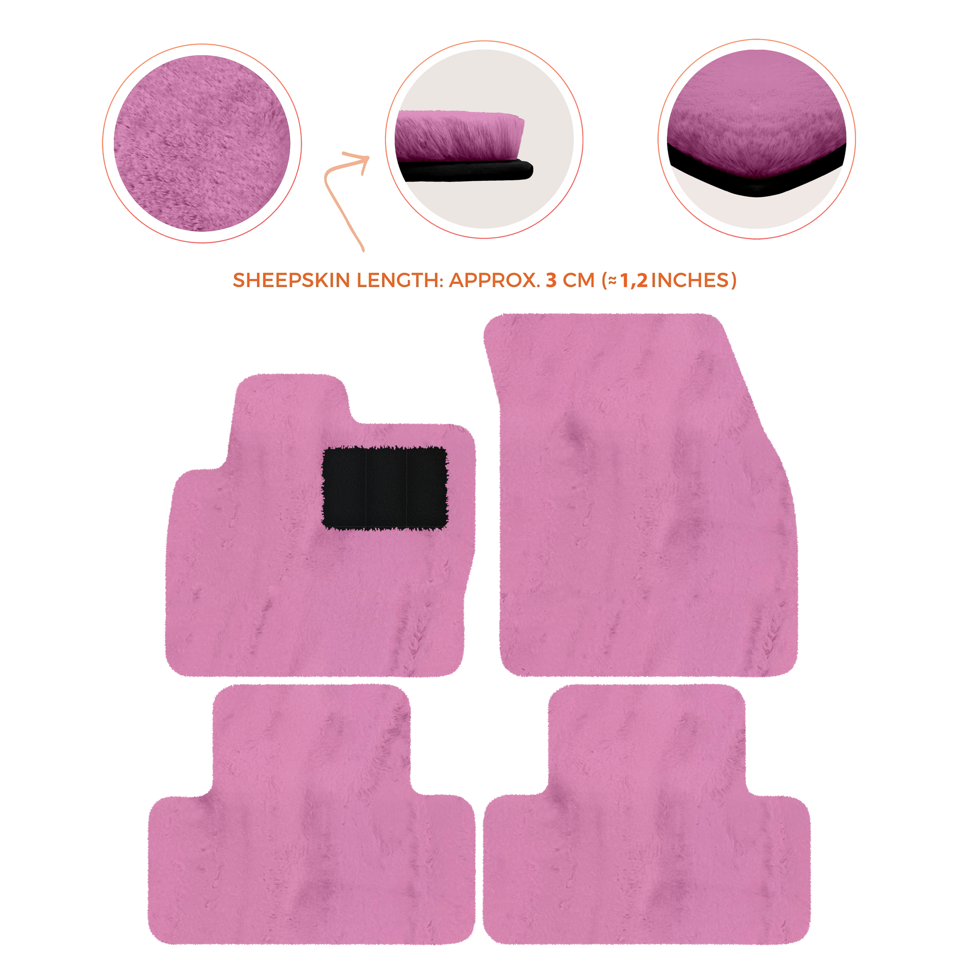 Premium Sheepskin Floor Mats for Range Rover Vehicles (2012-2022)