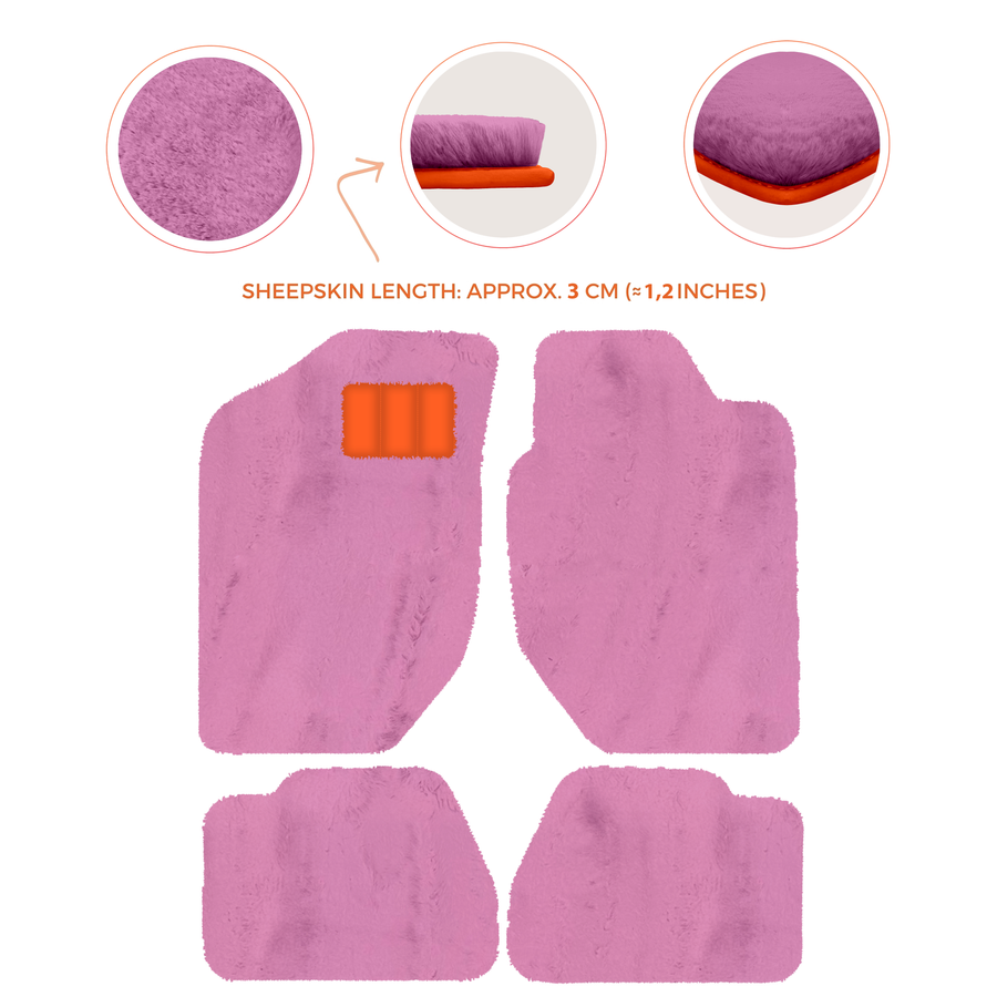 Luxury Sheepskin Floor Mats for Land Rover Discovery Sport (2015-2019)