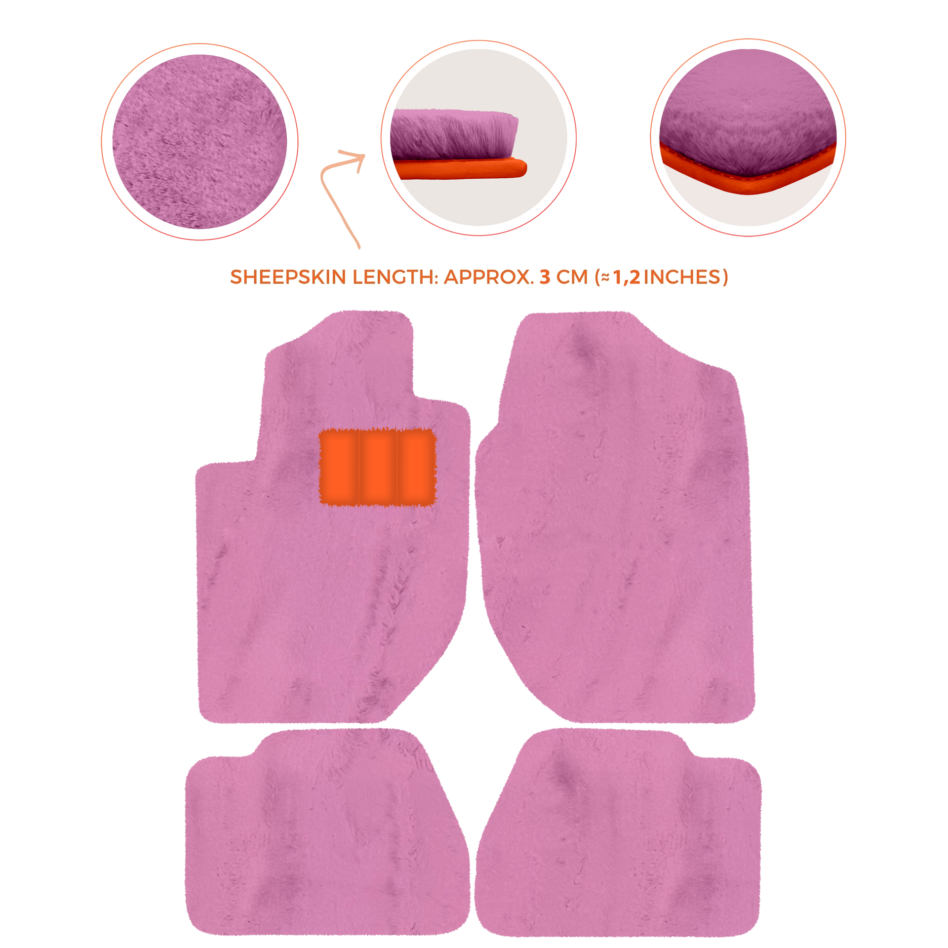 Premium Sheepskin Floor Mats for Land Rover Freelander (1997-2003)