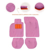Sheepskin Floor Mats for Porsche 911-993 (1993-1998) - Sheepskin Length, Various Color Options
