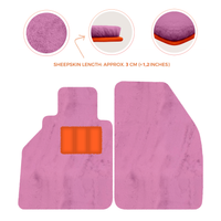 Tapis de voiture en peau de mouton pour Porsche 986 Boxster (1996-2004) - Longueur de peau de mouton, Options de couleur variées