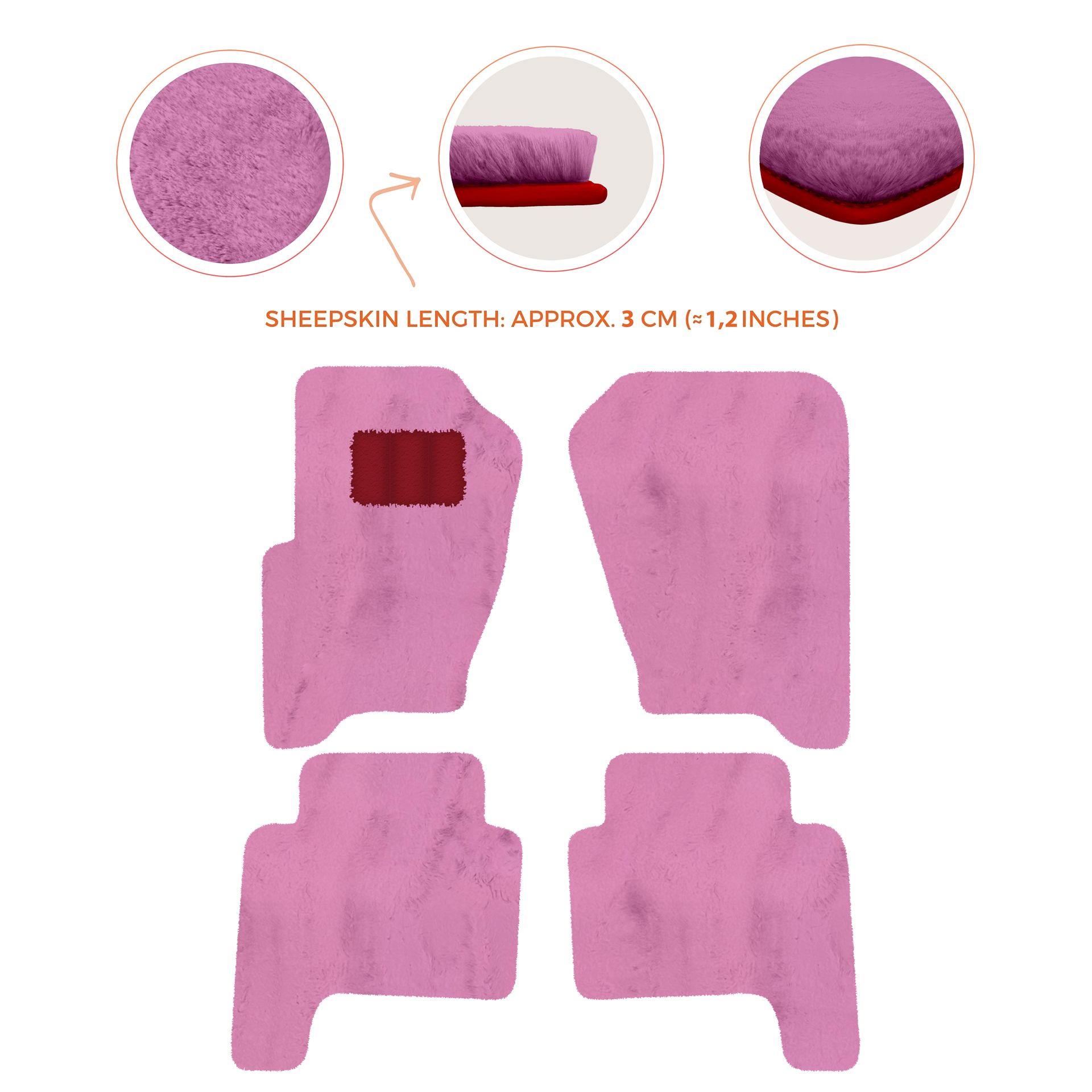 Luxury Sheepskin Floor Mats for Land Rover Discovery (2017-2026)