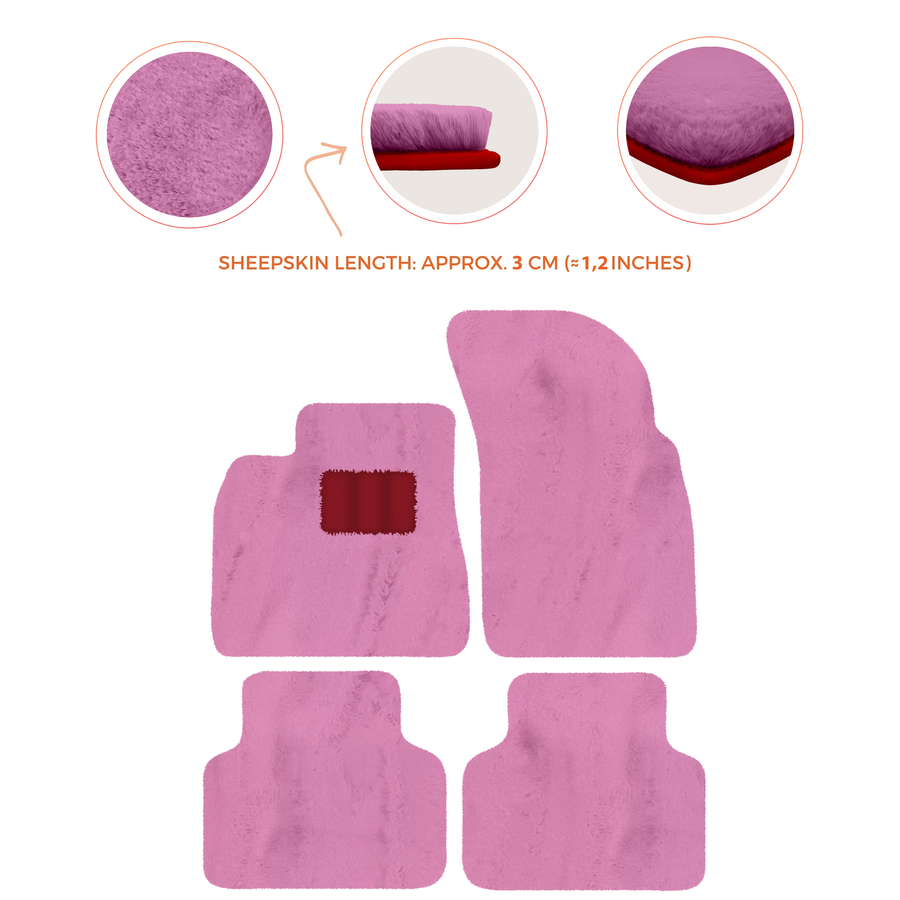 Premium Luxury Sheepskin Floor Mats for Bentley Bentayga 2015-2023