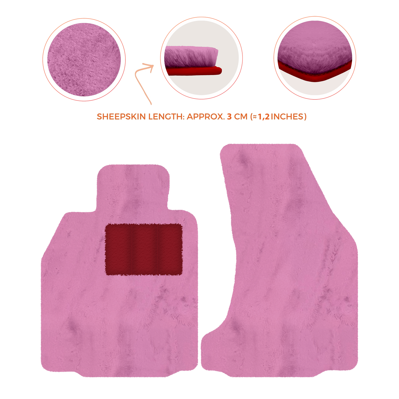 Premium Sheepskin Floor Mats for Porsche 718 Boxster (2016-2023)