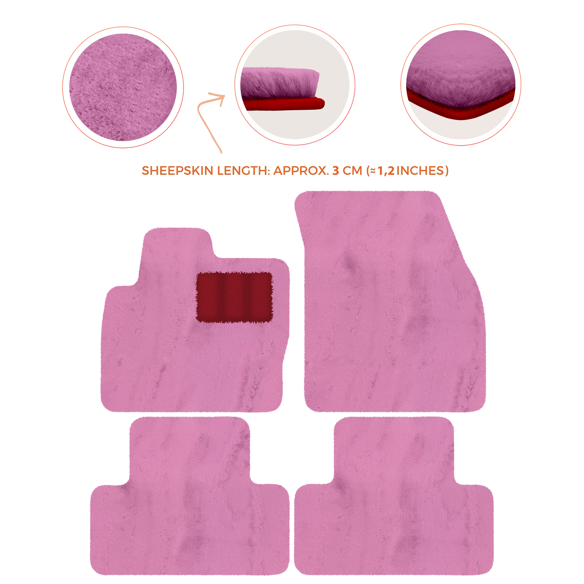 Premium Sheepskin Floor Mats for Range Rover Vehicles (2012-2022)