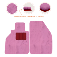 Tapis de voiture en peau de mouton pour Porsche 986 Boxster (1996-2004) - Longueur de peau de mouton, Options de couleur variées