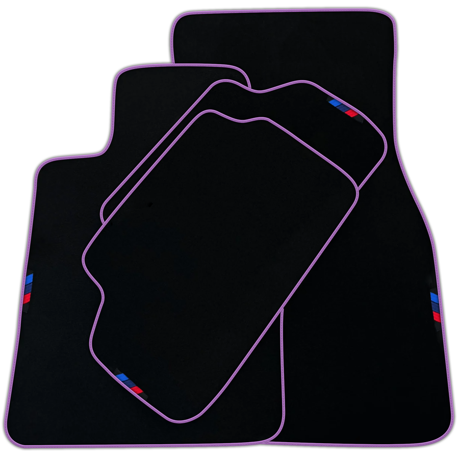 Black Mats For BMW G60 (2023-2026) Sedan | Green Trim | Various Trim Colors