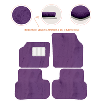 Luxury Sheepskin Floor Mats for Aston Martin V8 Coupe (1996-2000)