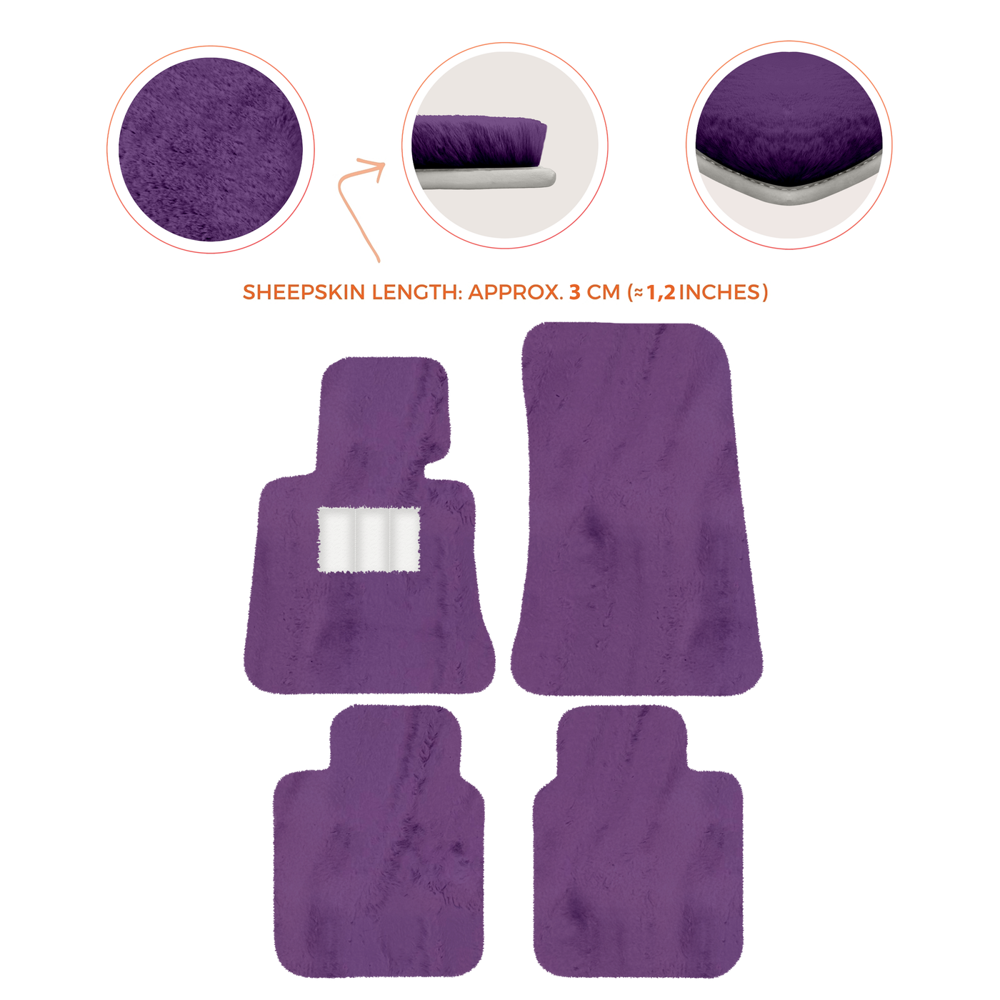 Luxury Sheepskin Floor Mats for Rolls-Royce Ghost Series I (2010-2014)
