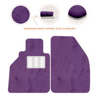 Tapis de voiture en peau de mouton pour Porsche 986 Boxster (1996-2004) - Longueur de peau de mouton, Options de couleur variées