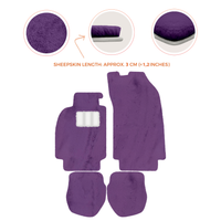 Tapis de voiture en peau de mouton pour Porsche 911 - 964 (1989-1994) - Longueur de peau de mouton, Options de couleur variées