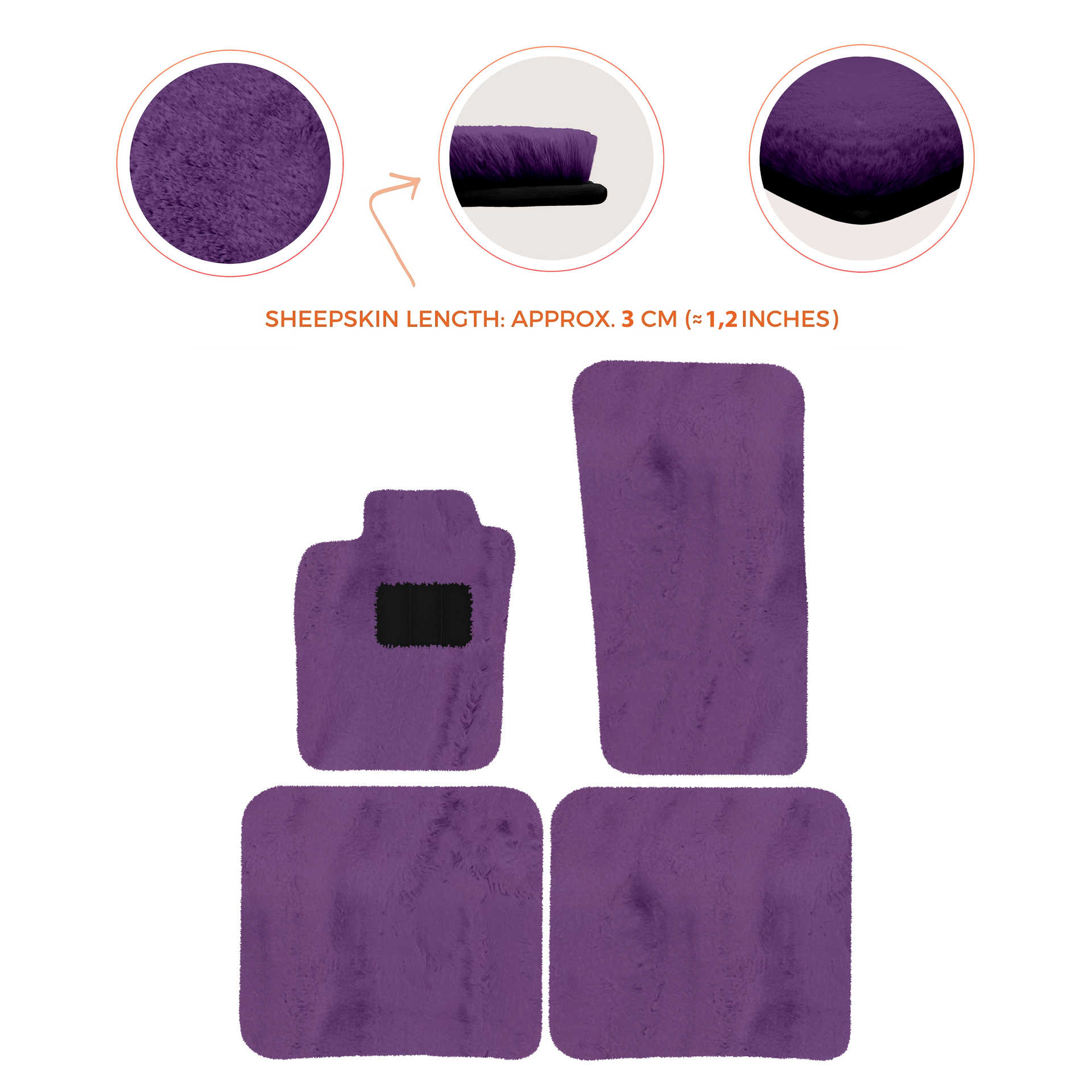 Premium Sheepskin Floor Mats for Bentley Bentayga (2015-2023)