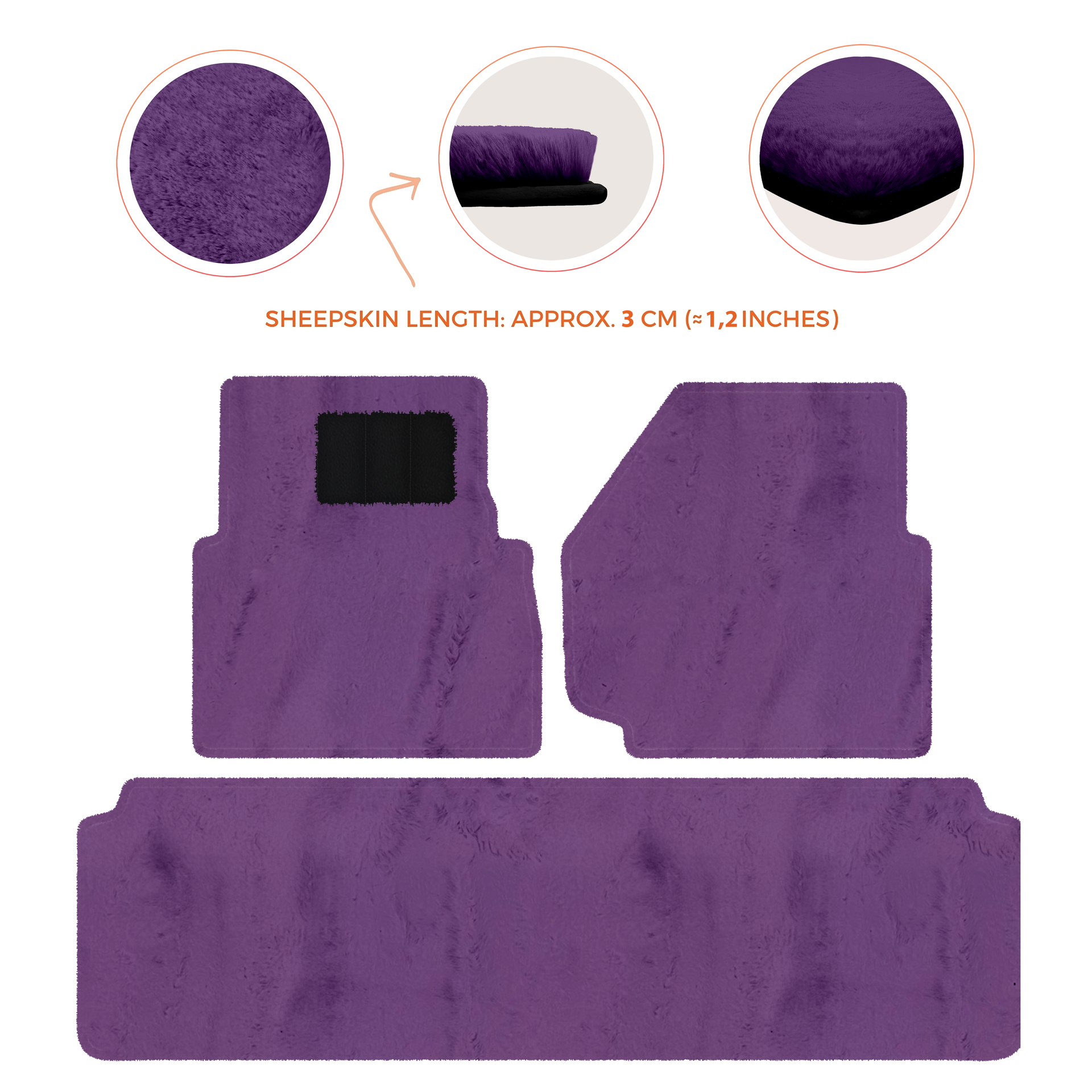 Luxurious Premium Sheepskin Floor Mats for Range Rover (2012-2022)