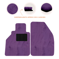 Tapis de voiture en peau de mouton pour Porsche 986 Boxster (1996-2004) - Longueur de peau de mouton, Options de couleur variées
