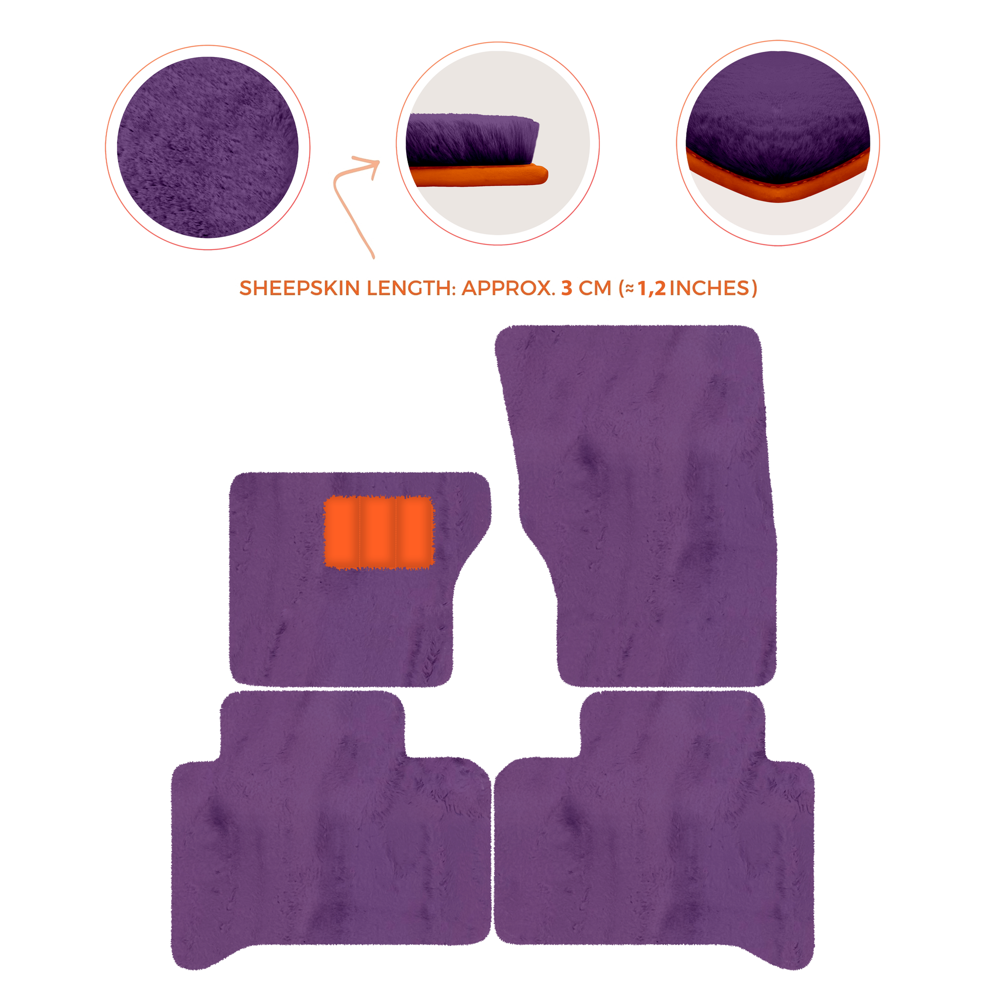 Luxurious Premium Sheepskin Floor Mats for Range Rover (2012-2022)