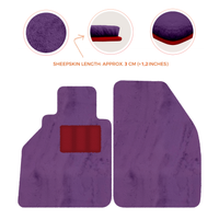 Tapis de voiture en peau de mouton pour Porsche 986 Boxster (1996-2004) - Longueur de peau de mouton, Options de couleur variées