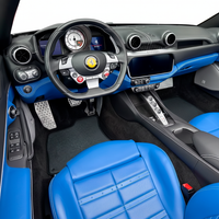 Carbonfaser-Leder-Fußmatten für Ferrari Portofino (2018–2023).