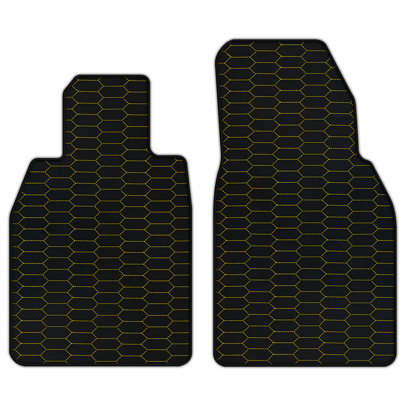Customizable Leather Floor Mats with Raptor Hex Pattern for Porsche 911 GT3 RS (992) 2023–2026