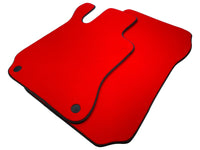 Red Floor Mats For Mercedes-Benz SL R231 2012–2020 Black Trim - AutoWin