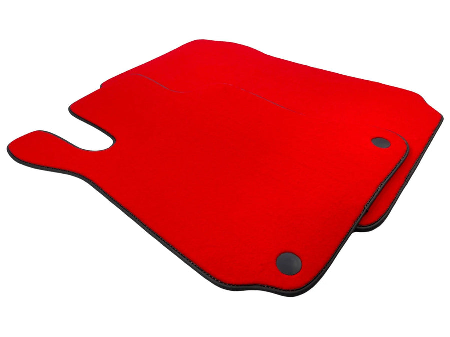 Red Floor Mats For Mercedes-Benz SL R231 2012–2020 Black Trim - AutoWin