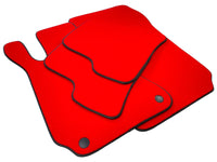 Red Floor Mats For Mercedes-Benz SL R231 2012–2020 Black Trim - AutoWin