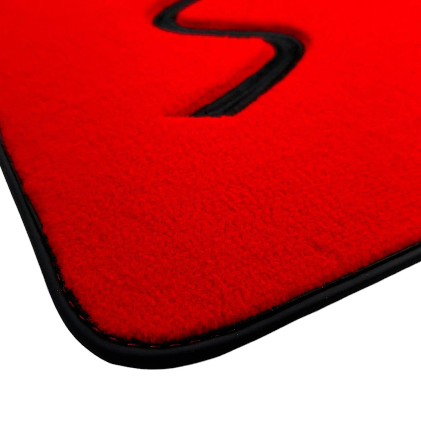 Red Floor Mats for Mini Cabrio F57 Convertible (2016-2023) - AutoWin