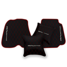 Premium Black Leather Floor Mats for Ferrari F12 (2012-2022)