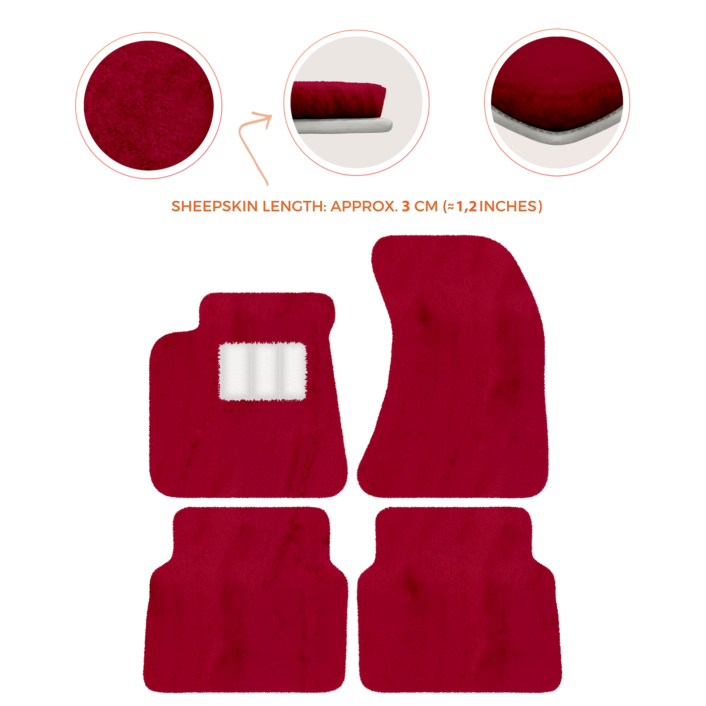 Luxury Sheepskin Floor Mats for Rolls-Royce Wraith (2013-2023)