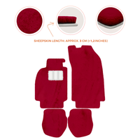 Tapis de voiture en peau de mouton pour Porsche 911 - 964 (1989-1994) - Longueur de peau de mouton, Options de couleur variées
