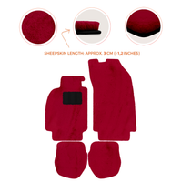 Tapis de voiture en peau de mouton pour Porsche 911 - 964 (1989-1994) - Longueur de peau de mouton, Options de couleur variées