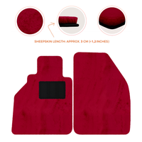 Tapis de voiture en peau de mouton pour Porsche 986 Boxster (1996-2004) - Longueur de peau de mouton, Options de couleur variées