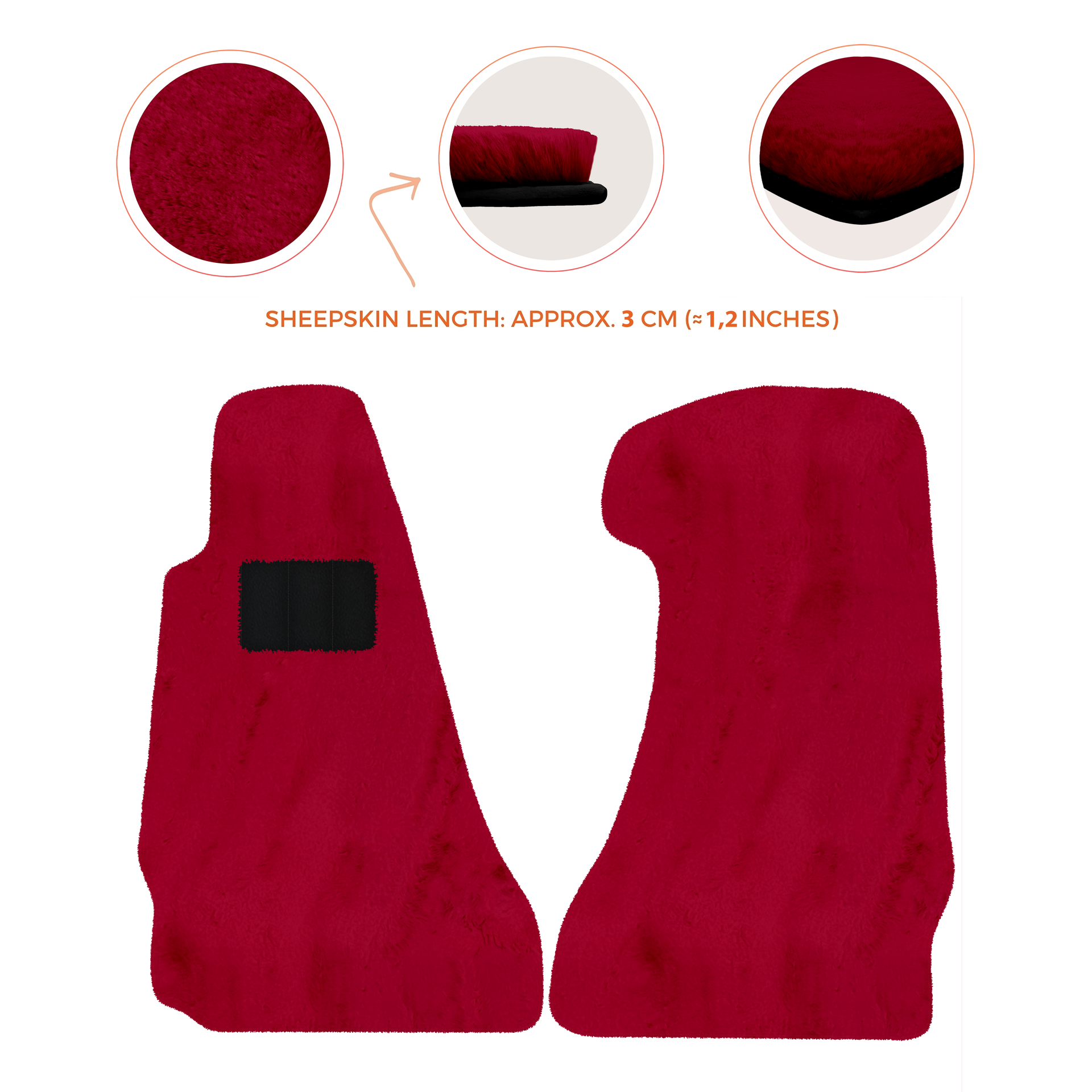 Premium Sheepskin Floor Mats for Aston Martin V8 Vantage (2006-2017)