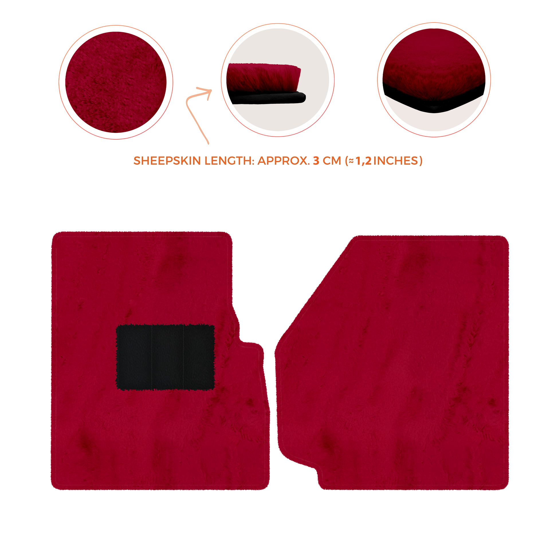 Premium Sheepskin Floor Mats for Land Rover Discovery (2004-2009)