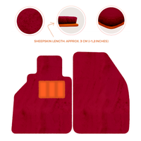 Tapis de voiture en peau de mouton pour Porsche 986 Boxster (1996-2004) - Longueur de peau de mouton, Options de couleur variées