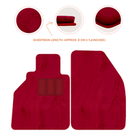 Tapis de voiture en peau de mouton pour Porsche 986 Boxster (1996-2004) - Longueur de peau de mouton, Options de couleur variées