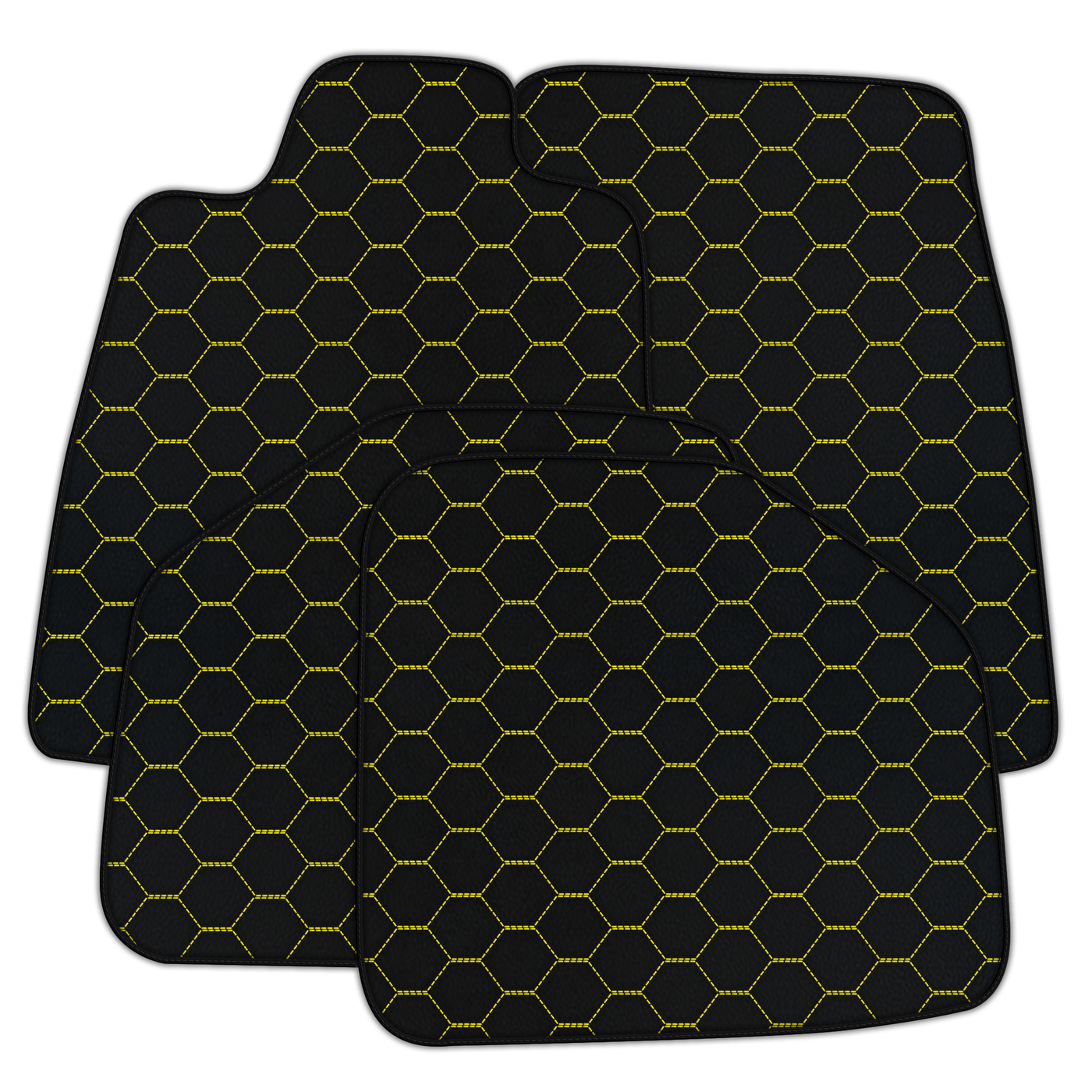 Custom Leather Floor Mats for Aston Martin DBX707 (2022-2026) SUV | Raptor Hex Pattern