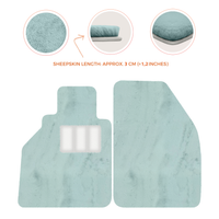 Tapis de voiture en peau de mouton pour Porsche 986 Boxster (1996-2004) - Longueur de peau de mouton, Options de couleur variées