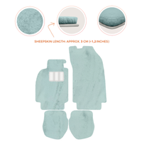Tapis de voiture en peau de mouton pour Porsche 911 - 964 (1989-1994) - Longueur de peau de mouton, Options de couleur variées