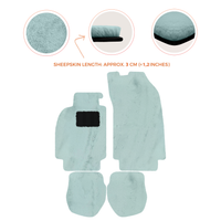 Tapis de voiture en peau de mouton pour Porsche 911 - 964 (1989-1994) - Longueur de peau de mouton, Options de couleur variées