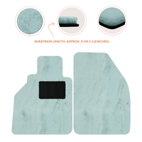 Tapis de voiture en peau de mouton pour Porsche 986 Boxster (1996-2004) - Longueur de peau de mouton, Options de couleur variées