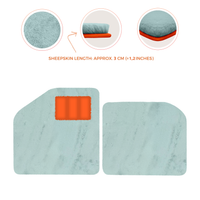 Sheepskin Floor Mats for Aston Martin Vulcan (2015-2016) Track Car - Luxury