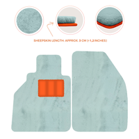 Tapis de voiture en peau de mouton pour Porsche 986 Boxster (1996-2004) - Longueur de peau de mouton, Options de couleur variées