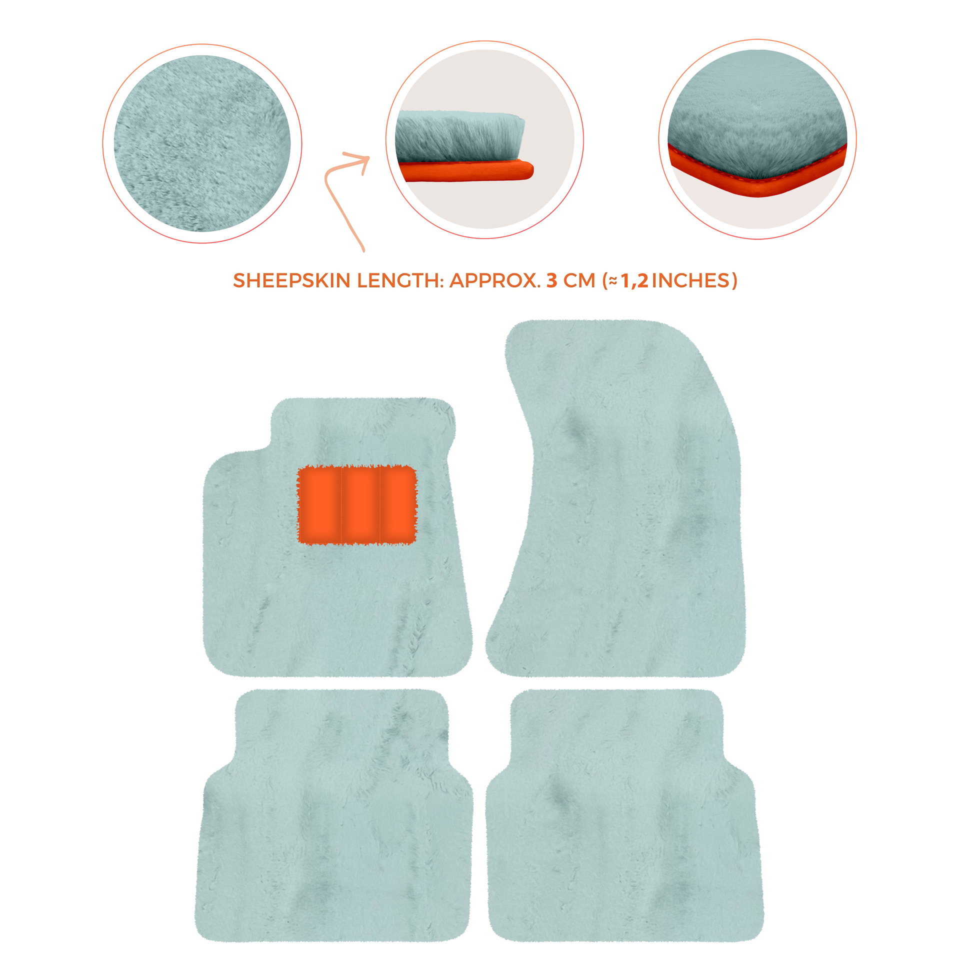 Luxury Sheepskin Floor Mats for Rolls-Royce Wraith (2013-2023)