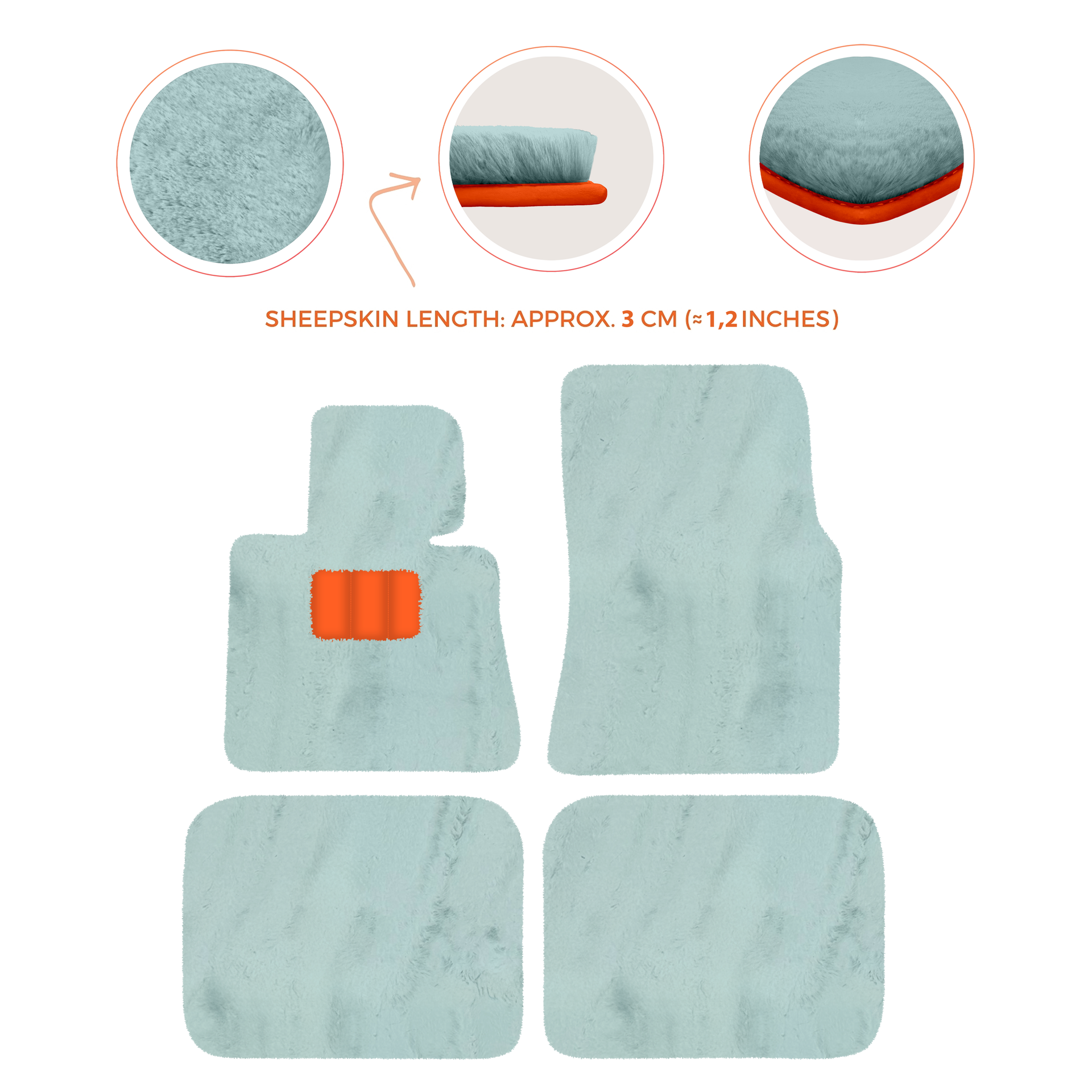 Luxury Sheepskin Floor Mats for Rolls-Royce Ghost Series I (2010-2014)