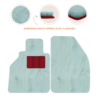 Tapis de voiture en peau de mouton pour Porsche 986 Boxster (1996-2004) - Longueur de peau de mouton, Options de couleur variées