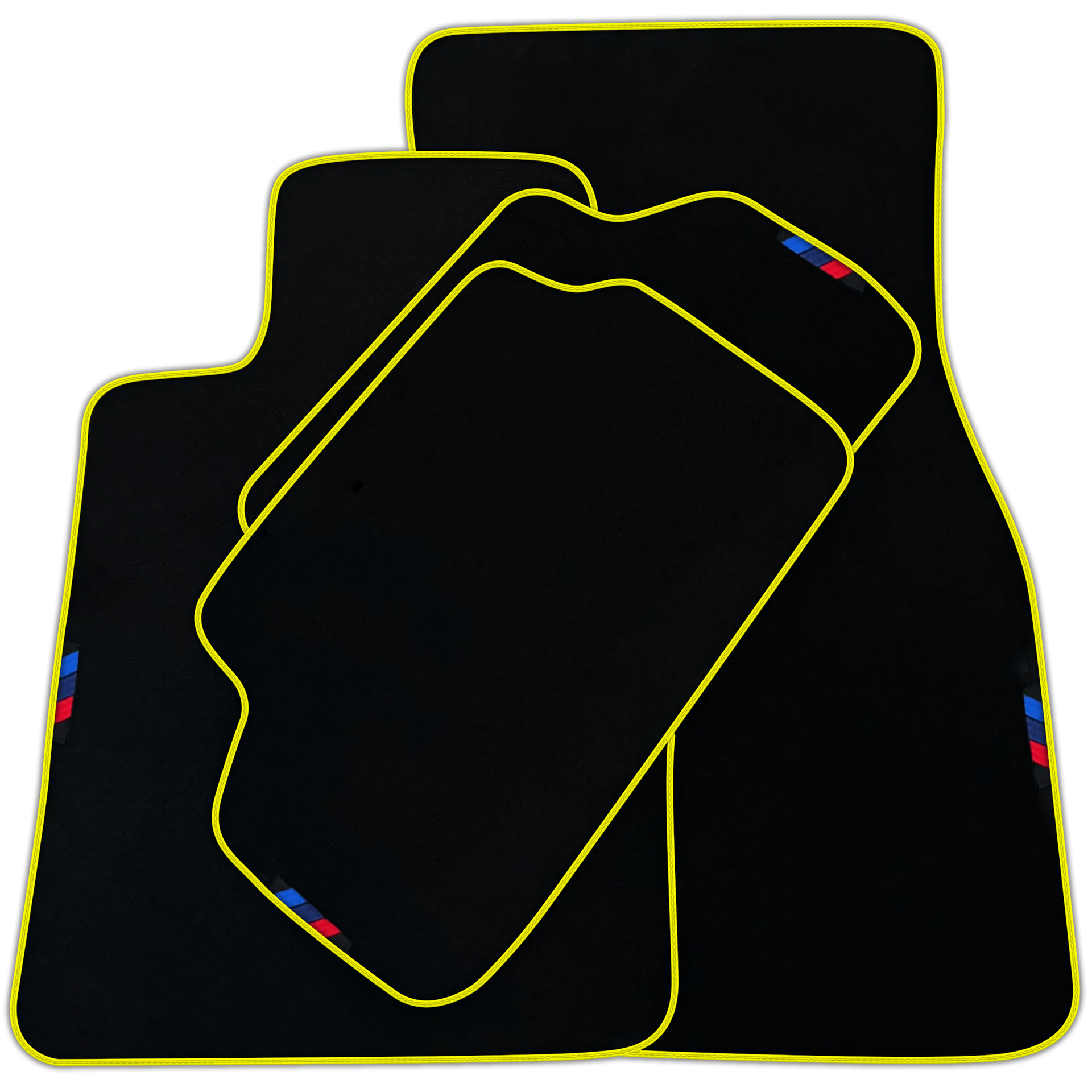 Black Mats For BMW M6 F13 Coupe | Yellow Trim | Various Trim Colors