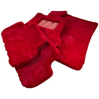 Various Colors of Sheepskin Floor Mats Tailored for the Alfa Romeo Giulia (1962-1978) - AutoWin