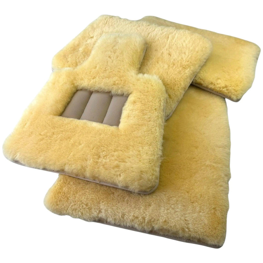Various Colors of Sheepskin Floor Mats Tailored for the Lexus RZ (2023-2024) - AutoWin