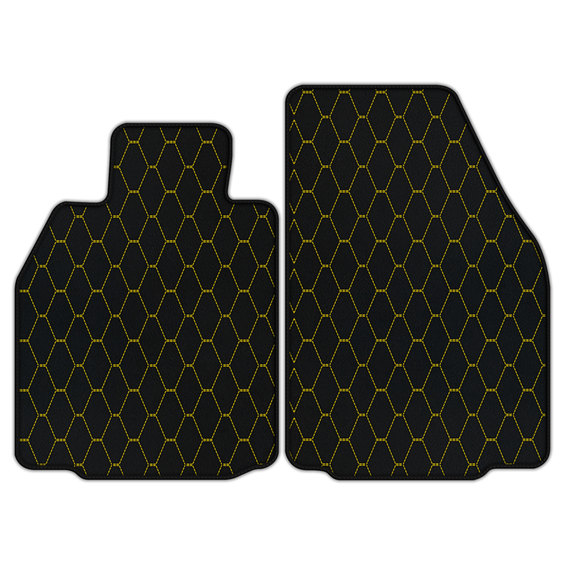 Customizable Leather Floor Mats with Vertical Hex Pattern for Porsche 911 GT3 RS (997) 4.0 (2011)